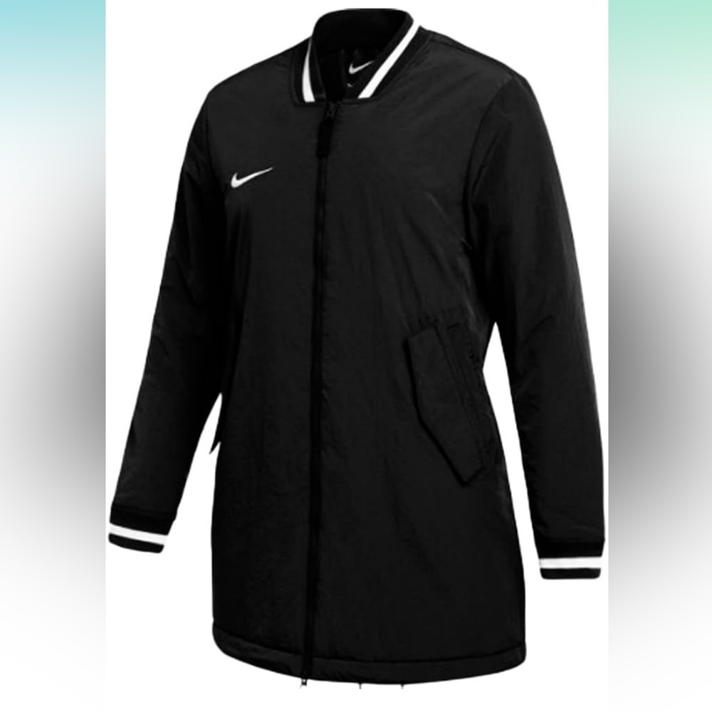 Nike Women’s Athletic Insulated Windbreaker Dugout Stock Bench Jacket NWT